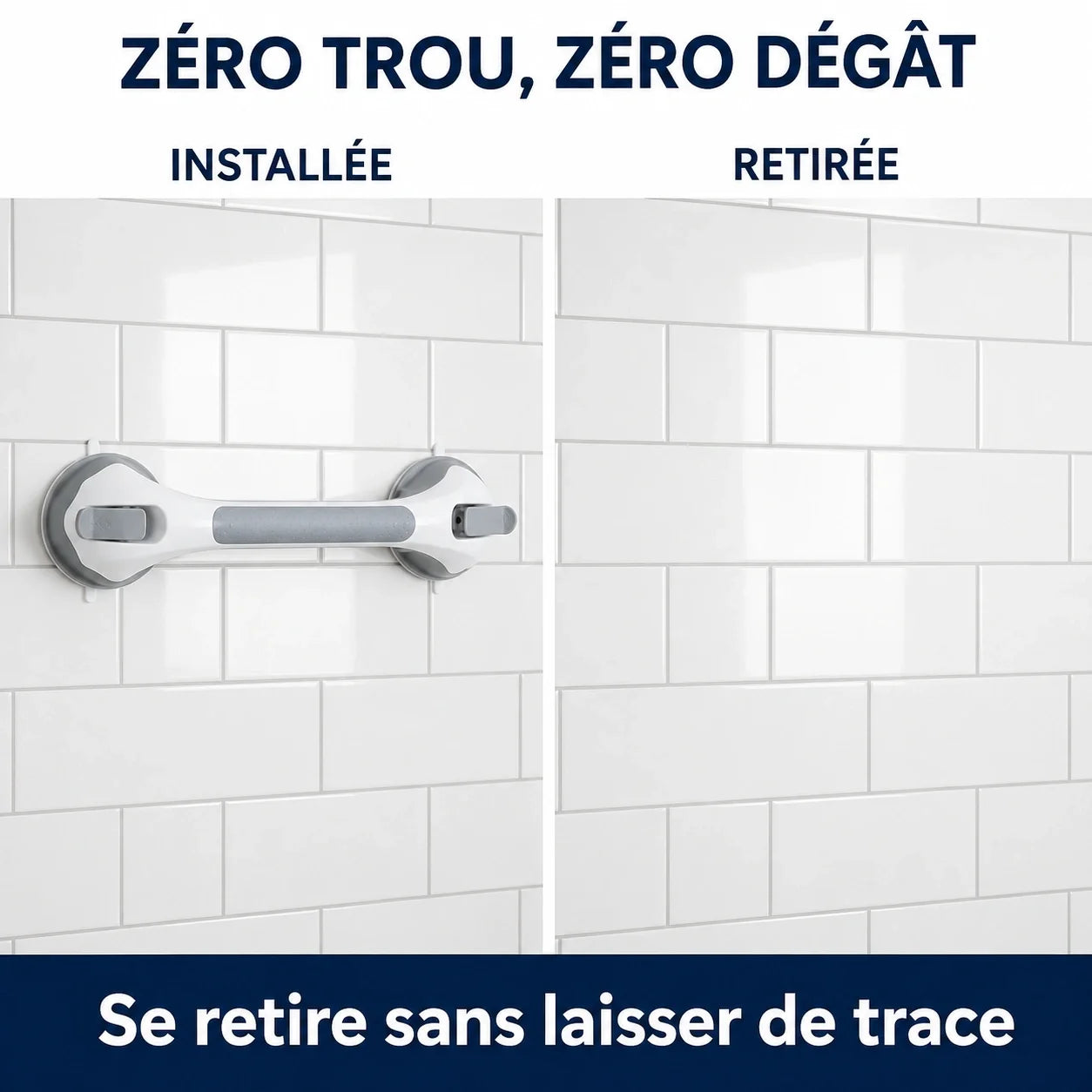 Poignée de sécurité à ventouses